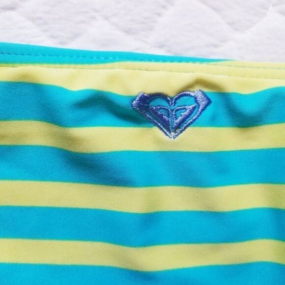 Roxy bikini swimsuit bathingsuit striped halter S - Picture 4 of 6